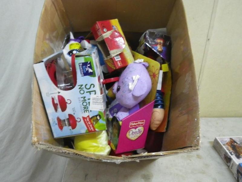 box of toys...