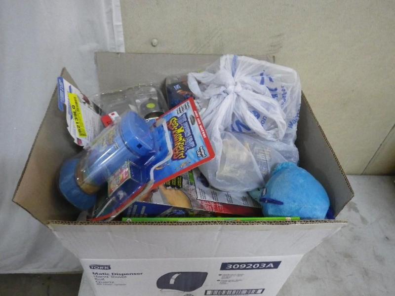box of toys...