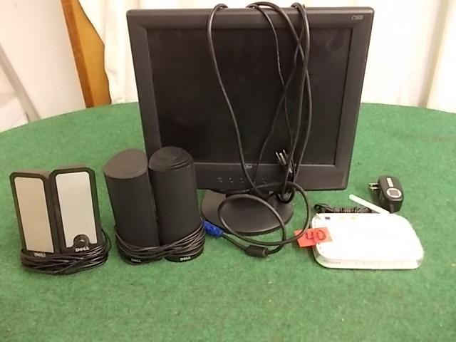lot 40 image: Winbook Monitor, 2-Pair Dell Speake...