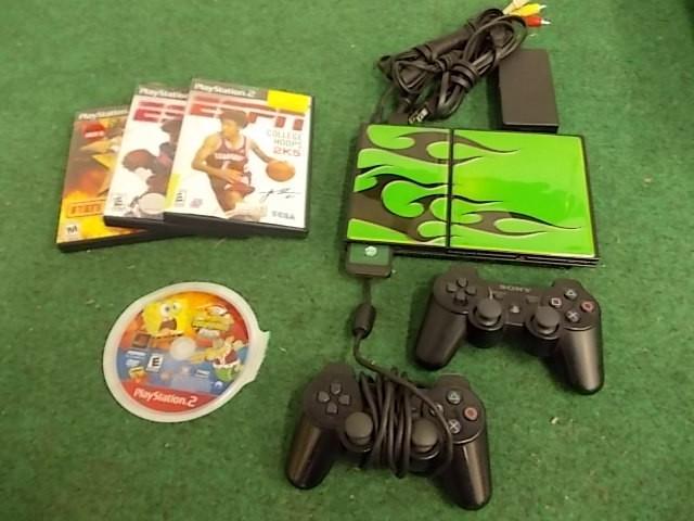 lot 44 image: PS2 Console, Cords, Controllers,5-G...