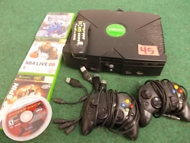lot 45 image: X-Box Console, (No AV Cords), Cont...