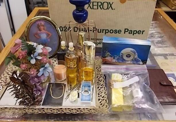 lot 54 image: Vanity Mirror, Perfumes, Head Massa...