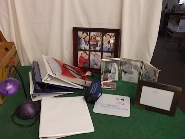 lot 57 image: Box Lot Of Office Related, Desk Lam...