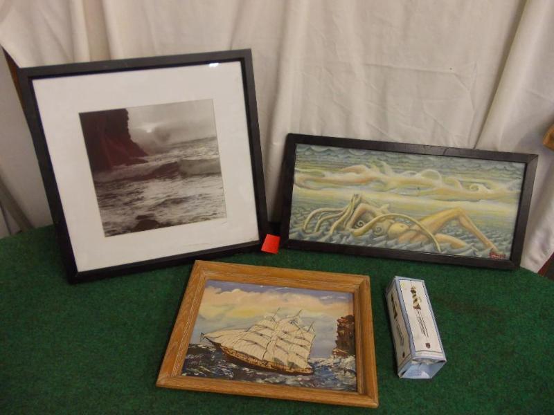 lot 66 image: Assorted Pictures (Sea, Ship, Merma...