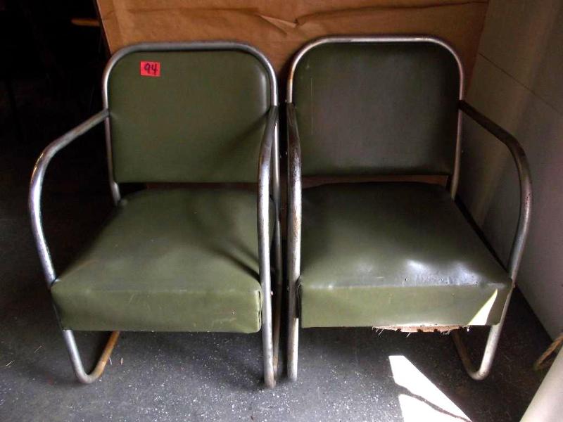 lot 94 image: Pair Of Cool Old Retro Chairs...