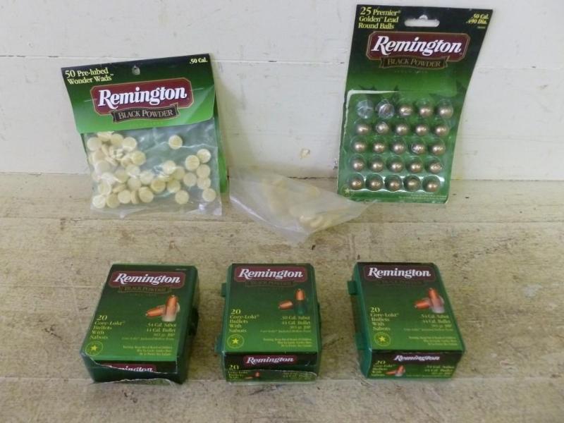 lot 26 image: Large lot of Remington black powder...