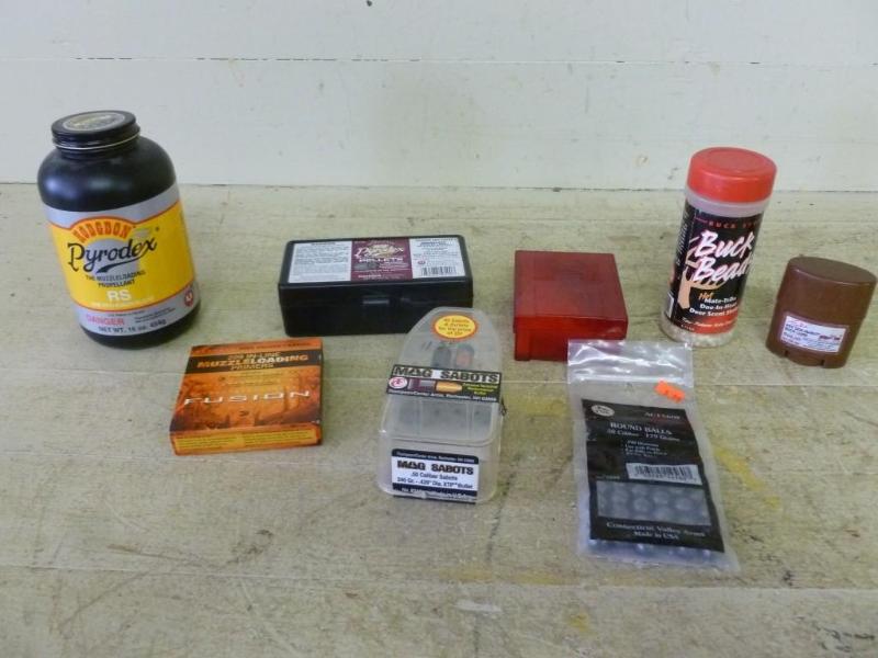lot 27 image: Large lot of black powder items....