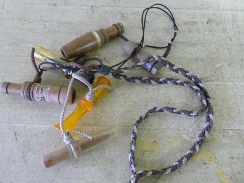 lot 36 image: Lot of six good duck and goose call...