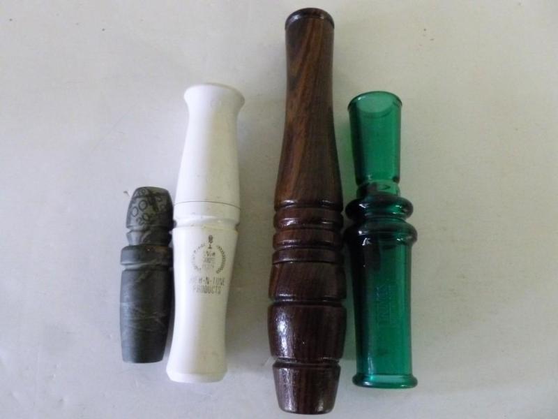 lot 37 image: Lot of four good duck and goose cal...