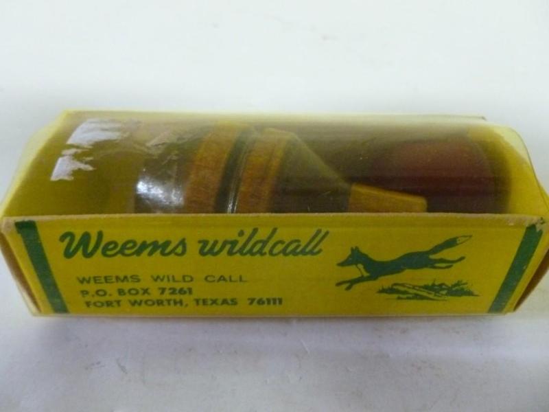 lot 38 image: Weems Wild Call - Wooden Fox Call, ...