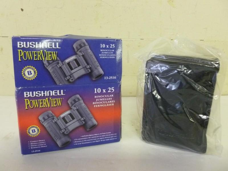 lot 48 image: Bushnell Powerview 10x25 Binoculars...