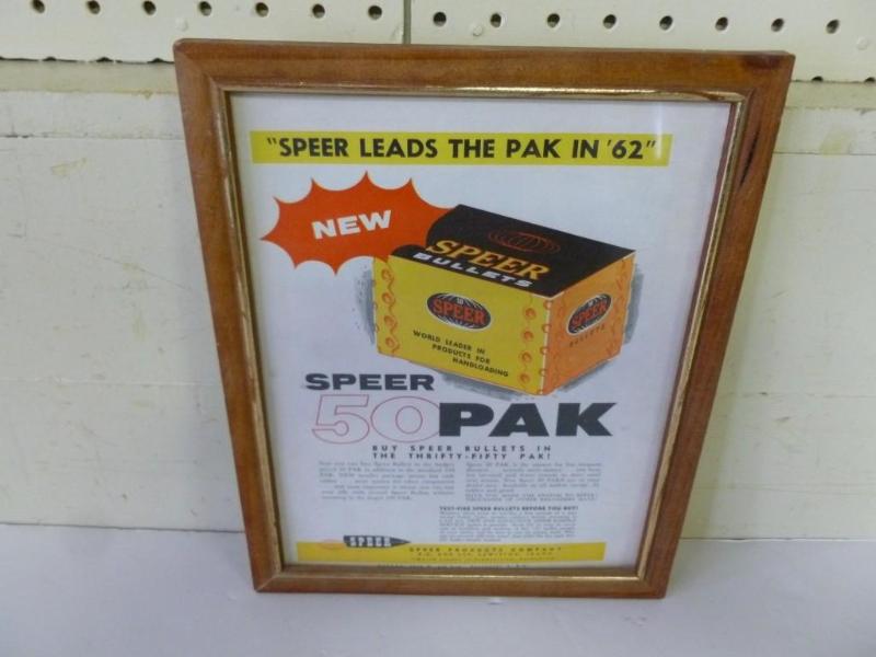 lot 62 image: Vintage Speer&nbsp50 Pak wood fram...