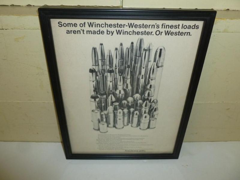 lot 66 image: Vintage Winchester Western framed a...