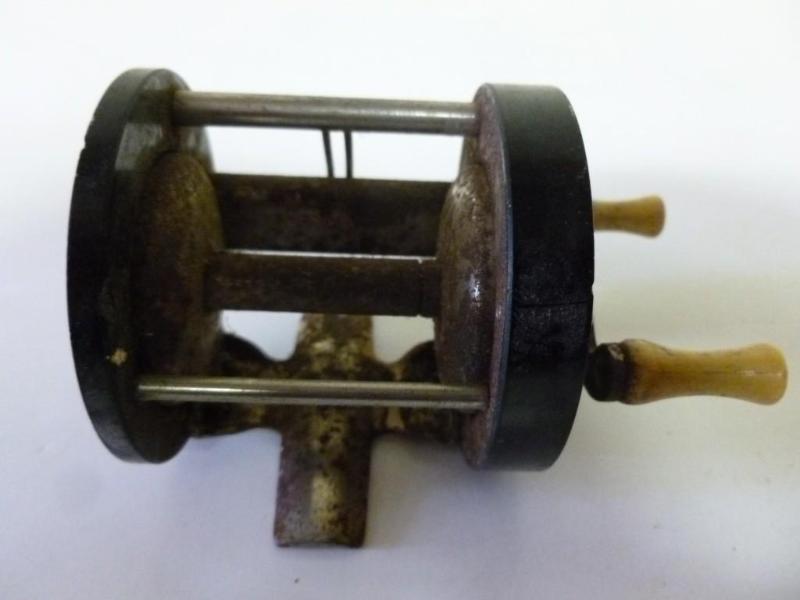 lot 95 image: Vintage bait caster fishing reel, h...