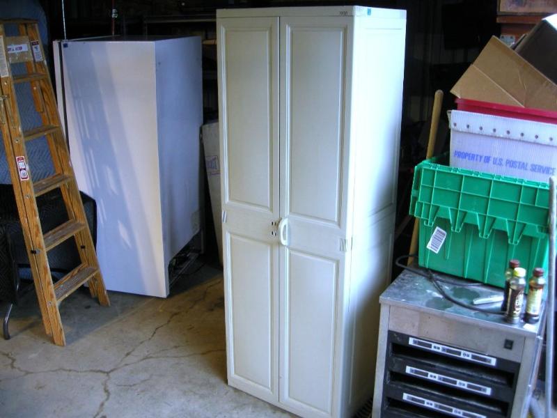 lot 57 image: Keter plastic storage cabinet