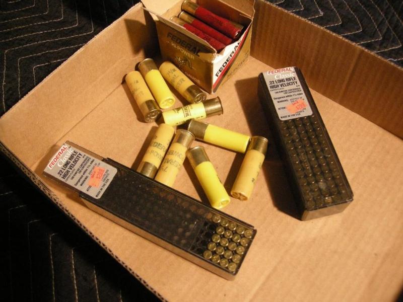 lot 74 image: Ammo Ammunition .22, 410, 20ga
