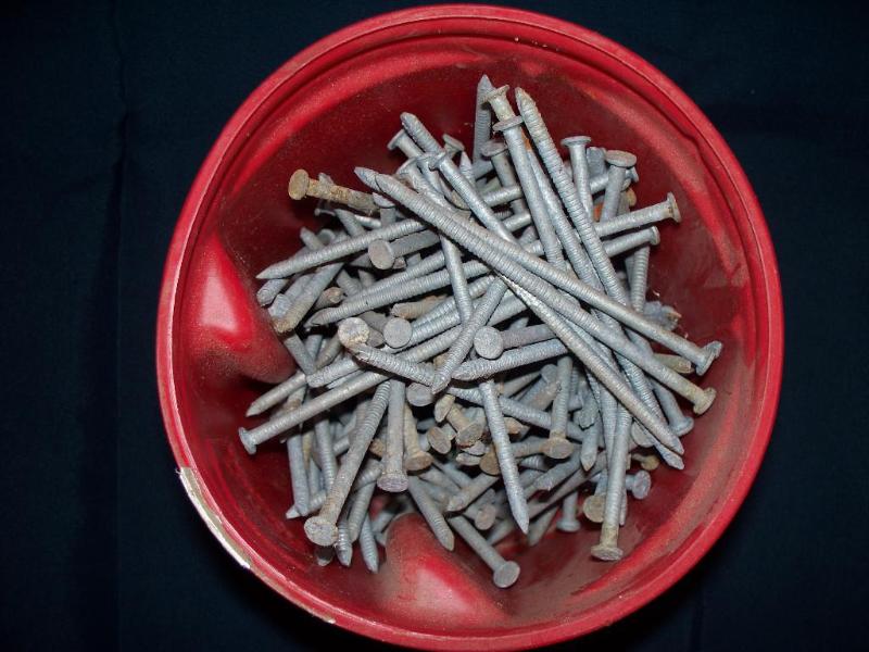 Bucket of nails...