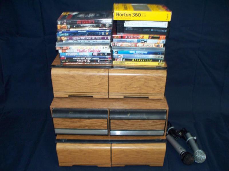 storage containers and VHS Movies E...