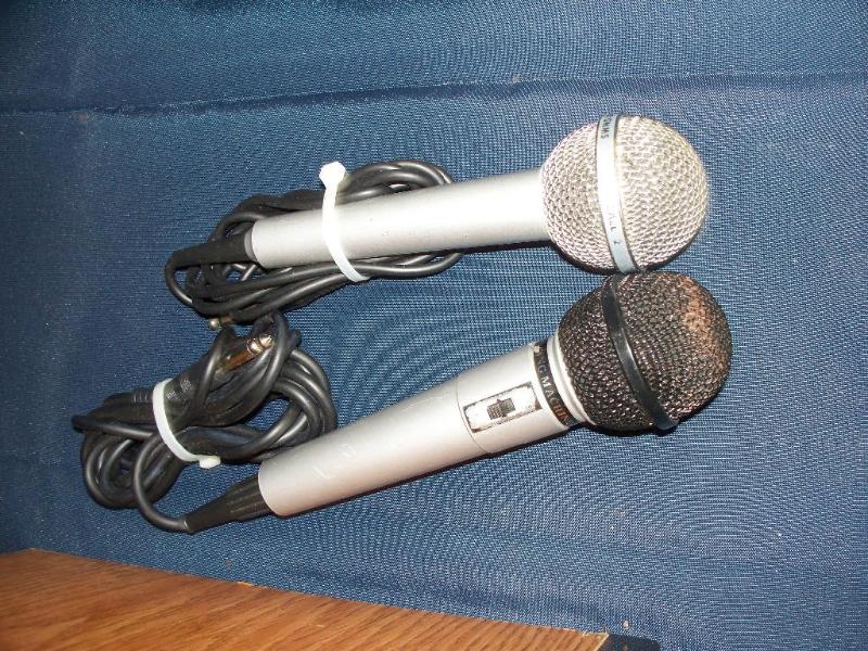 microphones...
