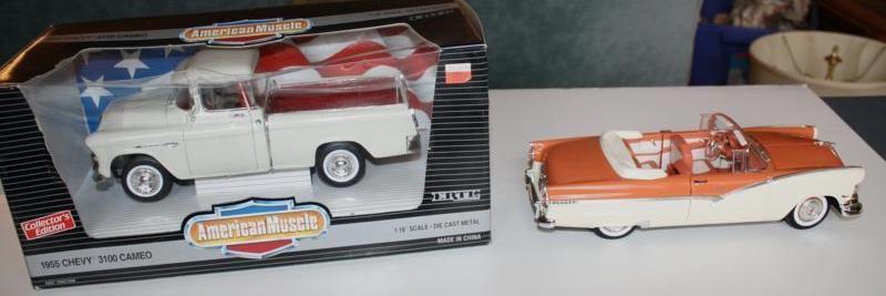 lot 103 image: Ertl 118 scale die cast 1955 chevy...