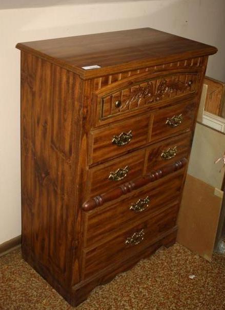 lot 113 image: Dresser with five drawers 32 x 17 x...