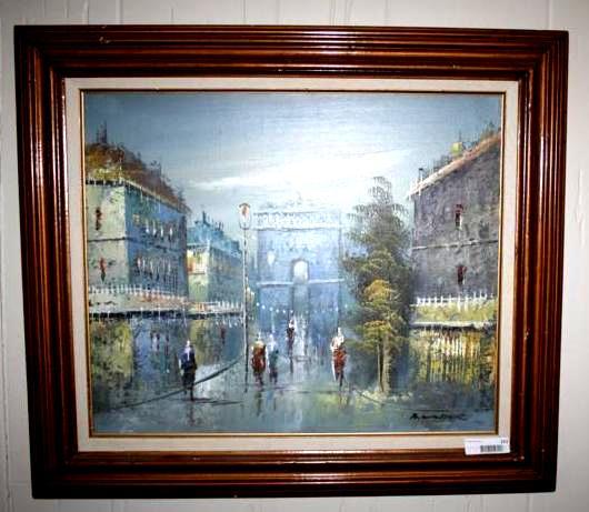 lot 153 image: Framed Oil Painting