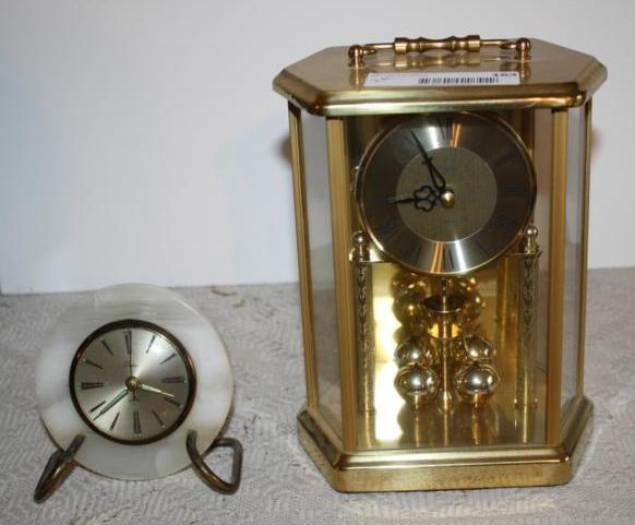lot 163 image: 2 Clocks Artco and Elgin