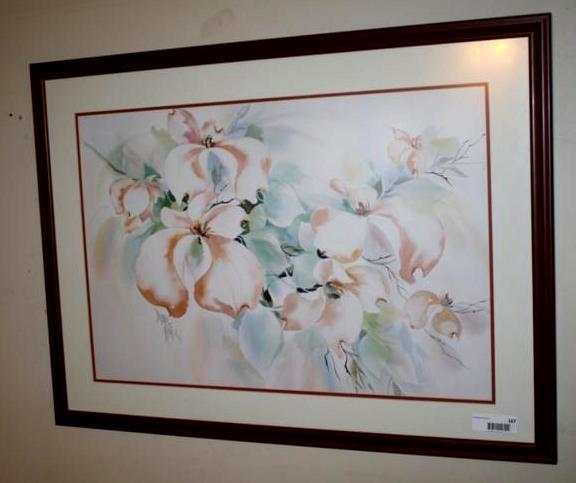 lot 167 image: Famed signed print 25 x 36...