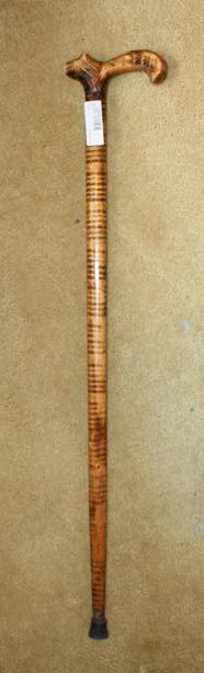 lot 180 image: Carved Wood Walking Stick
