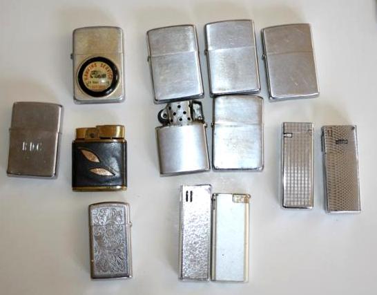 lot 185 image: Collectible Zippo LIghters