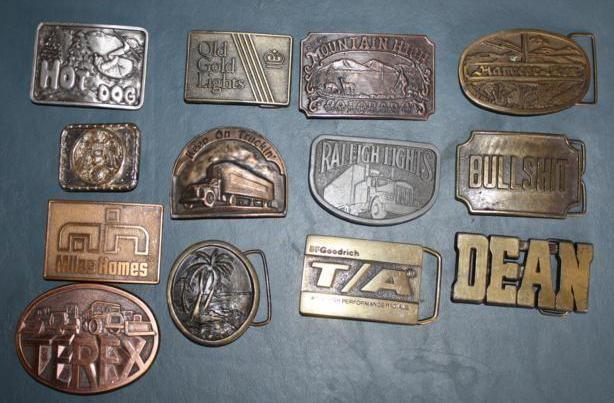 lot 195 image: Brass Belt Buckles