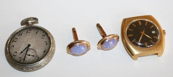 lot 197 image: Pocket  Watch & Jewelry