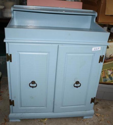 lot 225 image: Wood Dry Sink. Could be used as a c...