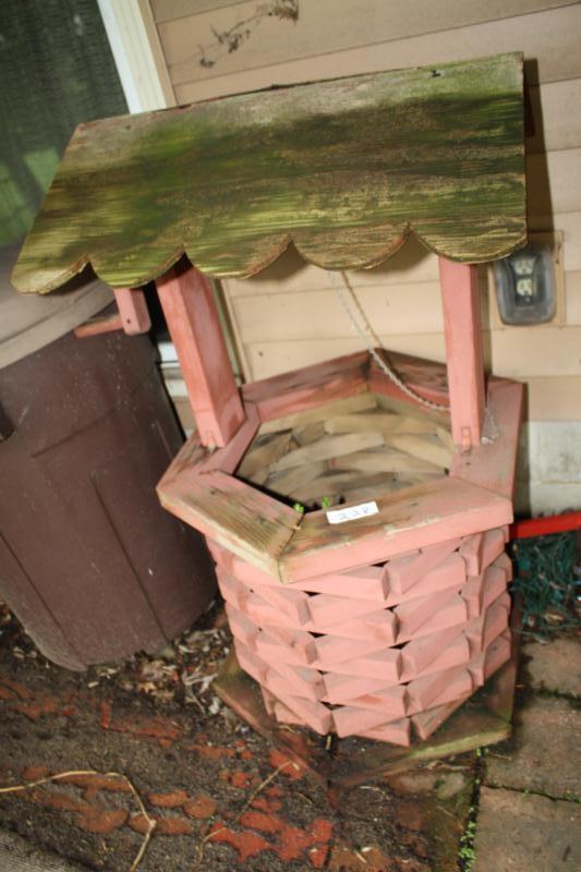lot 228 image: Wood Lawn wishing well 24 x 42...