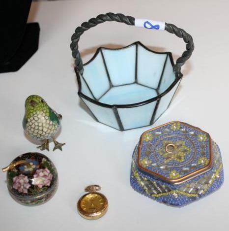 lot 283 image: Older Cloisonne&nbsppieces and a s...