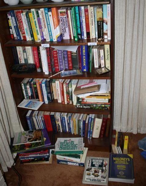 lot 294 image: All books on shelf and floor  ...