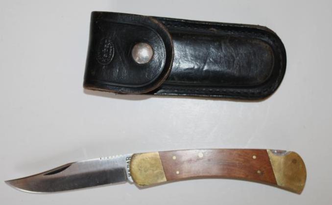 lot 305 image: Ka-bar 1189 knife 8" long...