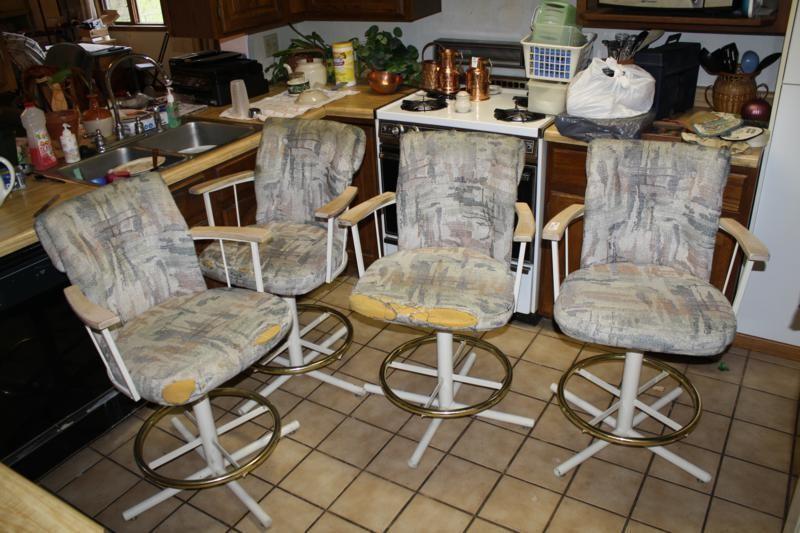 lot 51 image: group of 4 kitchen or bar chairs...