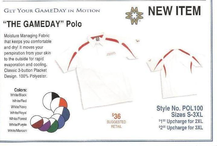 18 Mens Medium WhitePurple Polos...