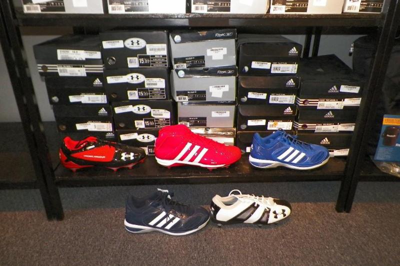 19 pairs Adidas, Reebok, Under Armo...