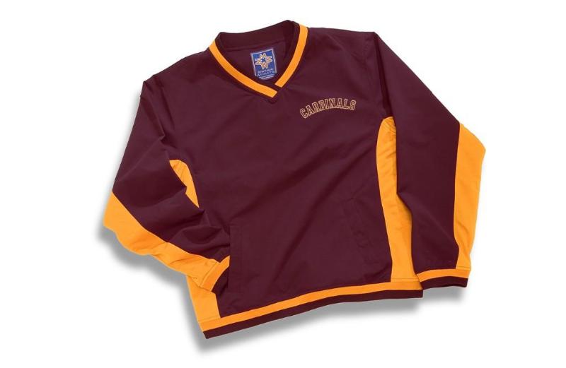 5 Mens Maroon &amp Gold Pull Over...