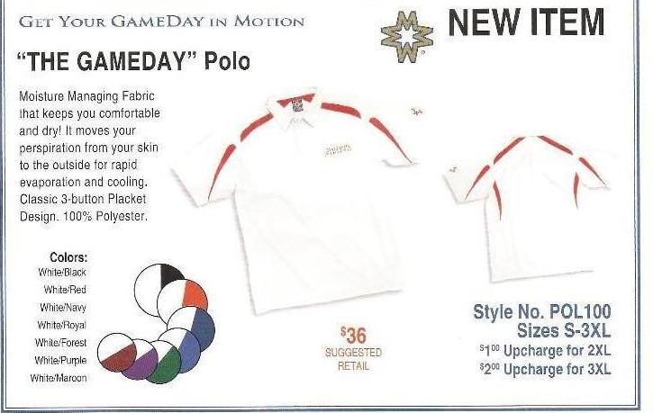 17 White with Red Polo Shirts. &nbs...