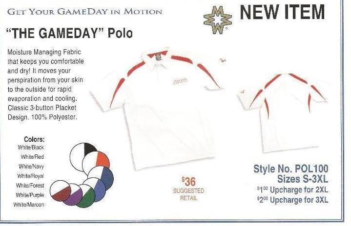 20 White &amp Maroon Polos....