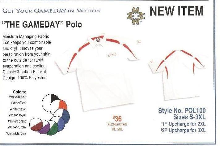 20 Medium White and Maroon Polo Shi...