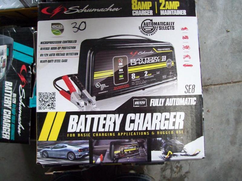 lot 30 image: Schumacker Battery Charger -8 amp c...
