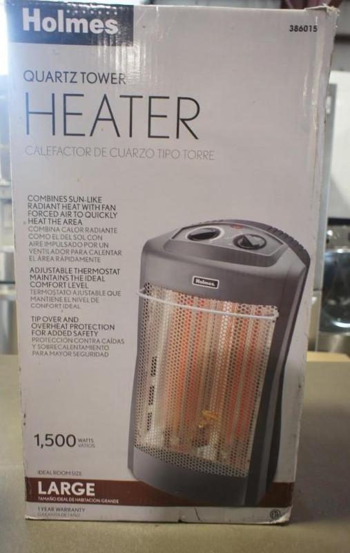 lot 10 image: New in Box Holmes Quartz Tower Heat...
