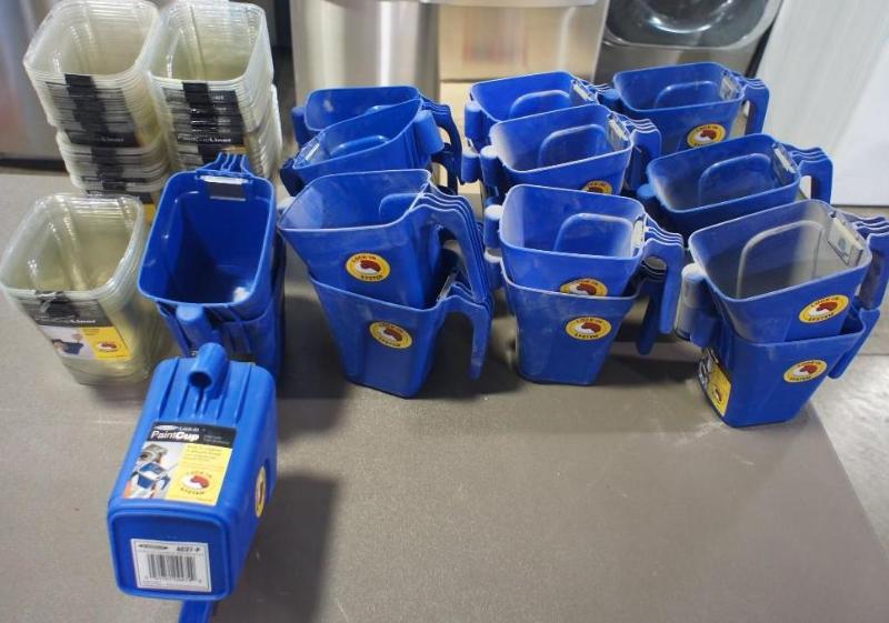 lot 43 image: Large Lot of (21) Lock-in Paint Cup...
