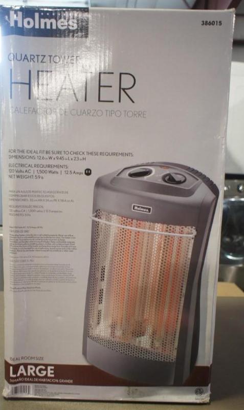 lot 9 image: New in Box Holmes Quartz Tower Heat...