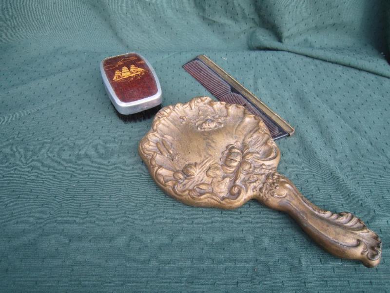 lot 103 image: &nbspBeveled Mirror,&nbsp Brush a...