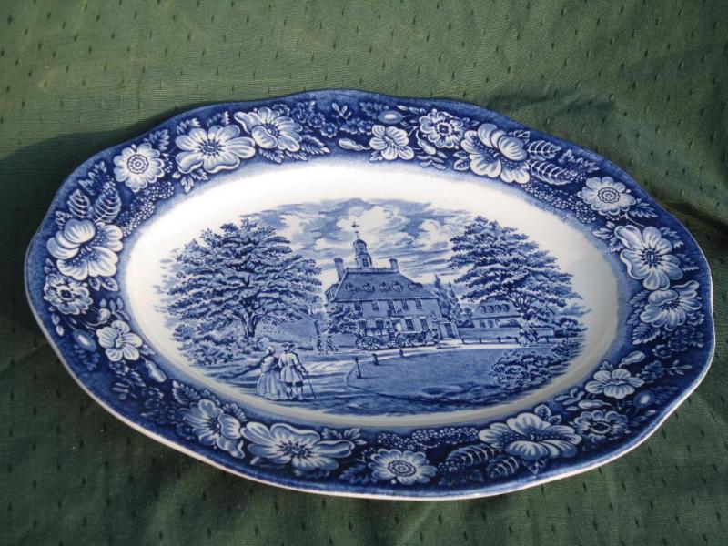 lot 110 image: Liberty Blue Platter - made in Engl...